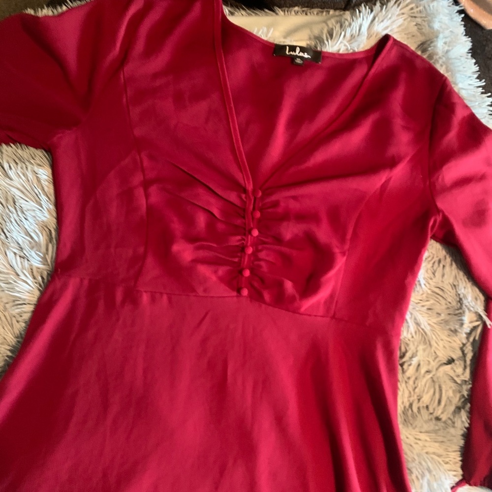 Wine colored dress